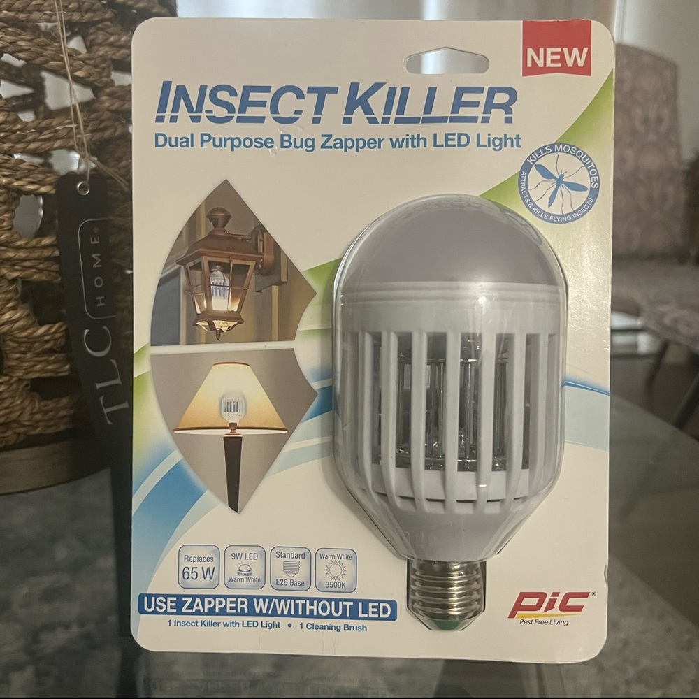 Insect Killer Dual Purpose Bug Zapper and LED Light Bulb